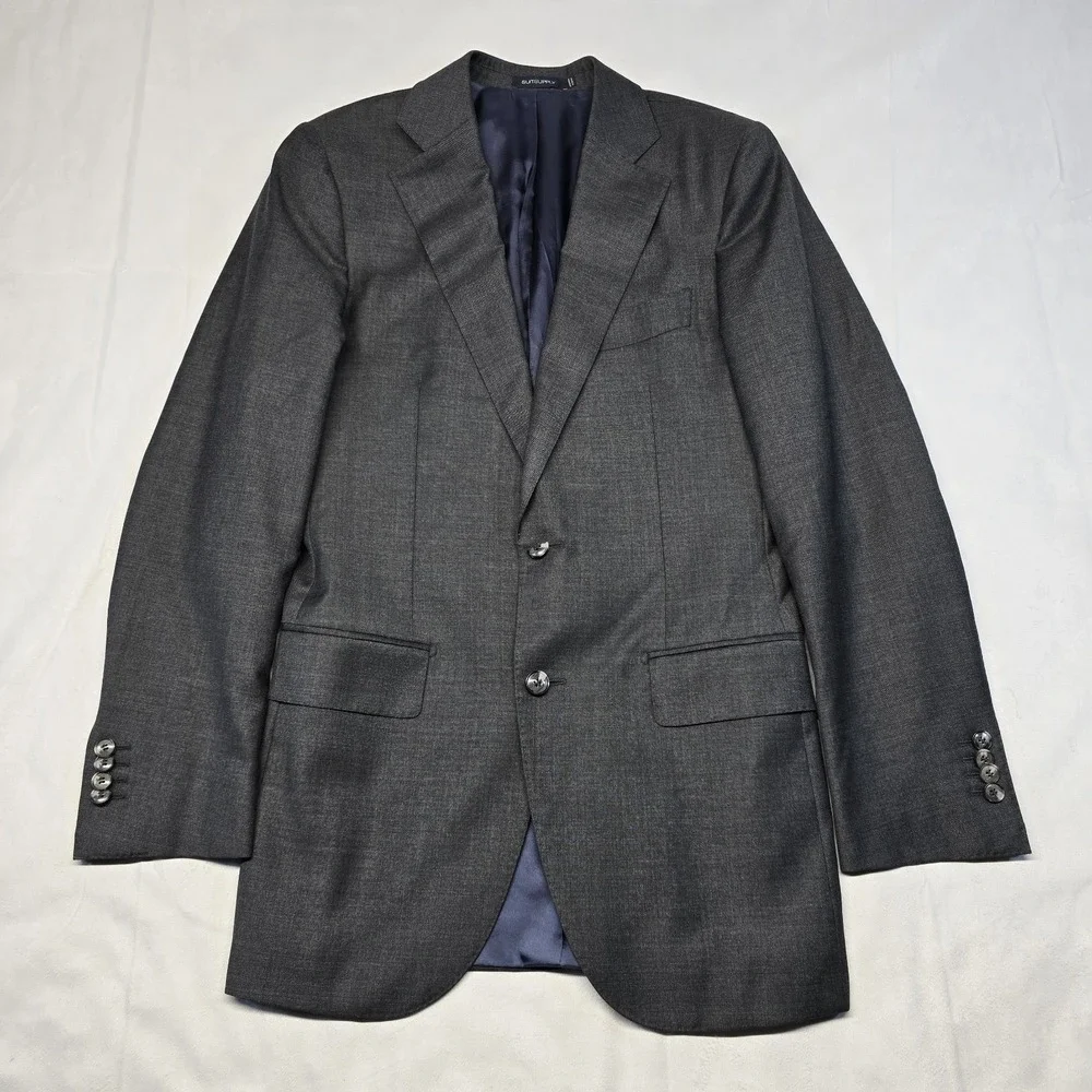 suitsupply vitale barberis canonico blazer Men Size 38r‎ Grey Super 110s